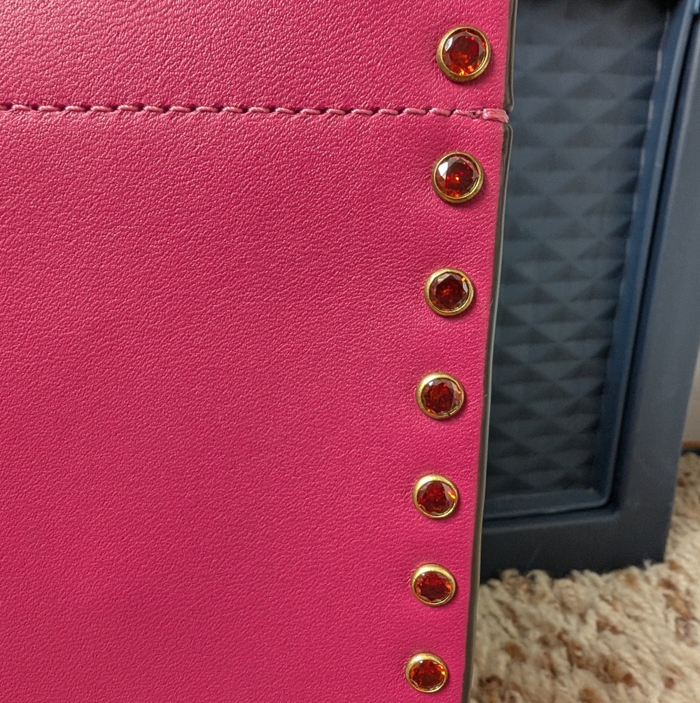 Coach Mini Cashin Tote Bag With Crystal Rivets - Picture 6 of 9